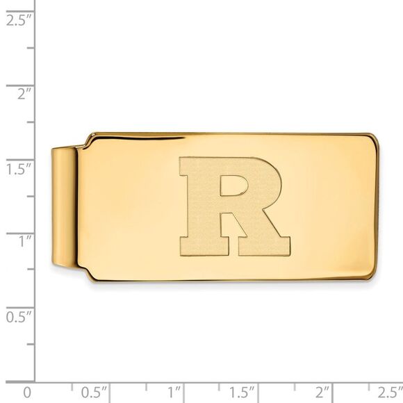 14k Yellow Gold Rutgers Money Clip - Picture 2 of 3
